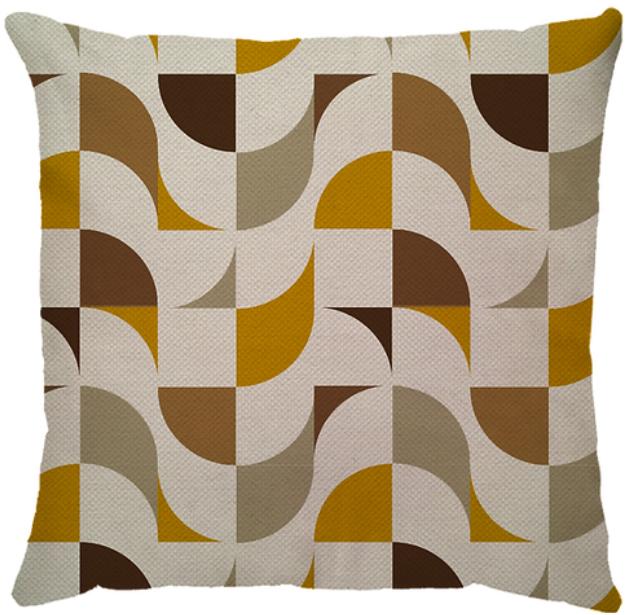 Capa de Almofada Copacabana Linho Amarela