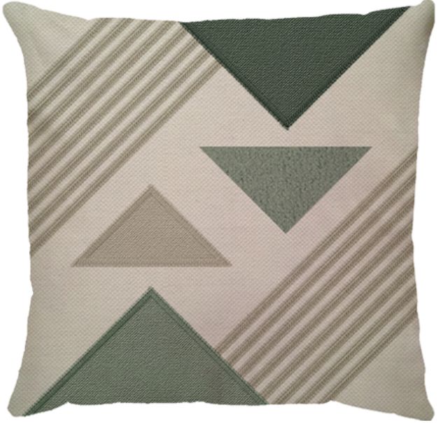 Capa Linho com Aplique BOUCLE 4 Deltas - Menta