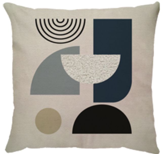 Capa Linho c/ Aplique BOUCLE Organic - Azul